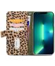 Mobilize Gelly Wallet Zipper iPhone 13 Pro Max Hoesje Olive Leopard