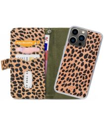 Mobilize Gelly Wallet Zipper Apple iPhone 13 Pro Hoesje Olive Leopard