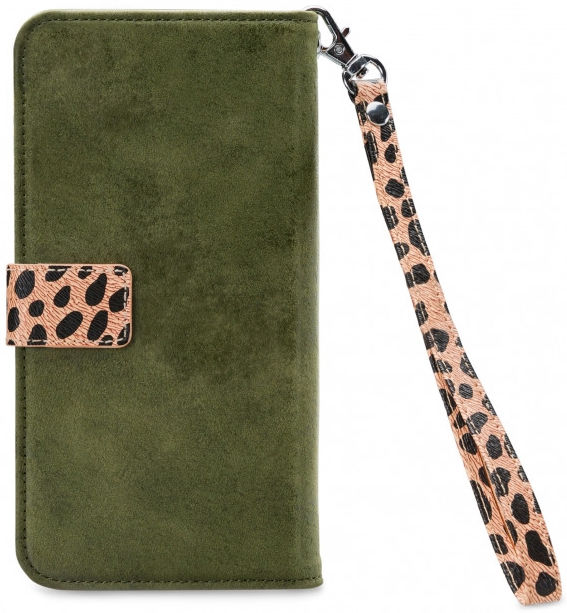Mobilize Gelly Wallet Zipper Apple iPhone 13 Pro Hoesje Olive Leopard afbeelding 5