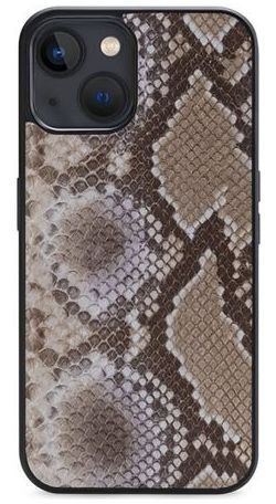 Mobilize Velvet Clutch Apple iPhone 13 Hoesje Beige Snake afbeelding 2