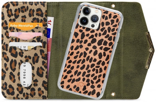 Mobilize Gelly Wallet Zipper iPhone 13 Pro Max Hoesje Green Snake afbeelding 1