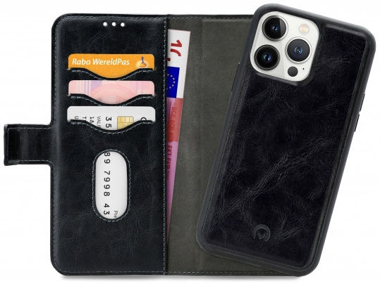 Mobilize Gelly Wallet Zipper iPhone 13 Pro Max Hoesje Zwart afbeelding 1