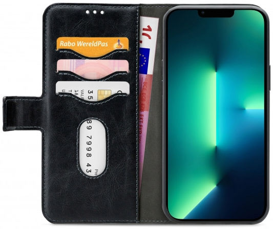 Mobilize Gelly Wallet Zipper iPhone 13 Pro Max Hoesje Zwart afbeelding 3