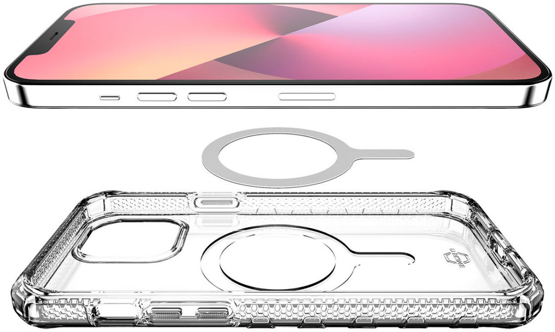 ITSKINS Supreme MagClear Apple iPhone 13 Hoesje Transparant/Wit afbeelding 5