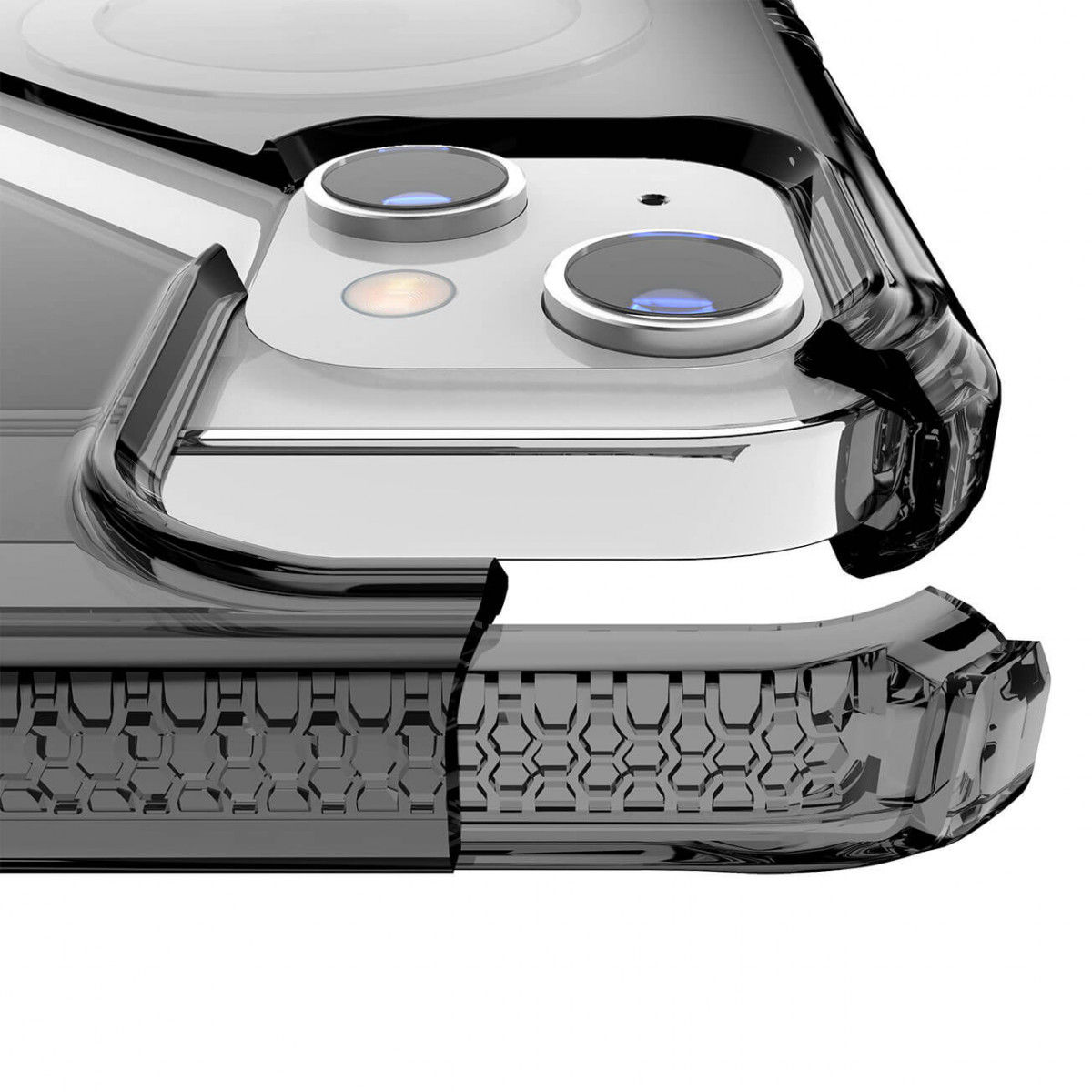 ITSKINS Supreme MagClear Apple iPhone 13 Hoesje Transparant/Grijs afbeelding 2
