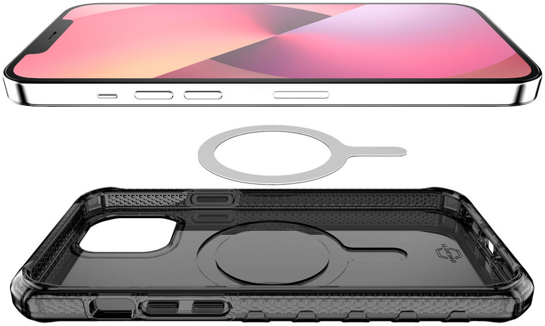 ITSKINS Supreme MagClear Apple iPhone 13 Hoesje Transparant/Grijs afbeelding 6