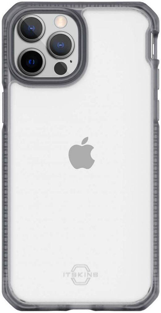 ITSKINS Hybrid Frost Apple iPhone 13 Pro Hoesje Transparant/Zwart afbeelding 1