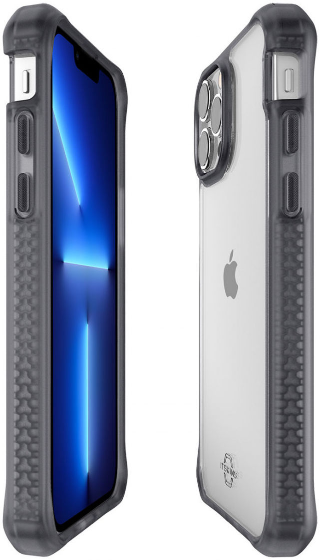 ITSKINS Hybrid Frost Apple iPhone 13 Pro Hoesje Transparant/Zwart afbeelding 6