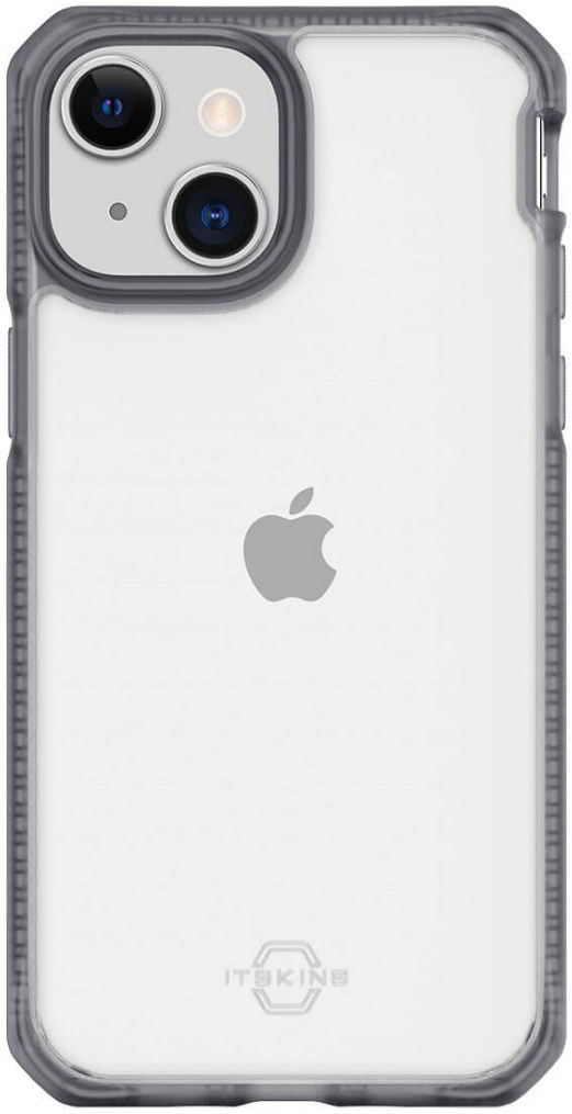ITSKINS Hybrid Frost Apple iPhone 13 Mini Hoesje Transparant/Zwart afbeelding 1