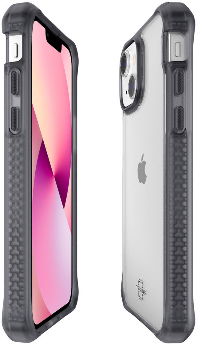ITSKINS Hybrid Frost Apple iPhone 13 Mini Hoesje Transparant/Zwart afbeelding 6