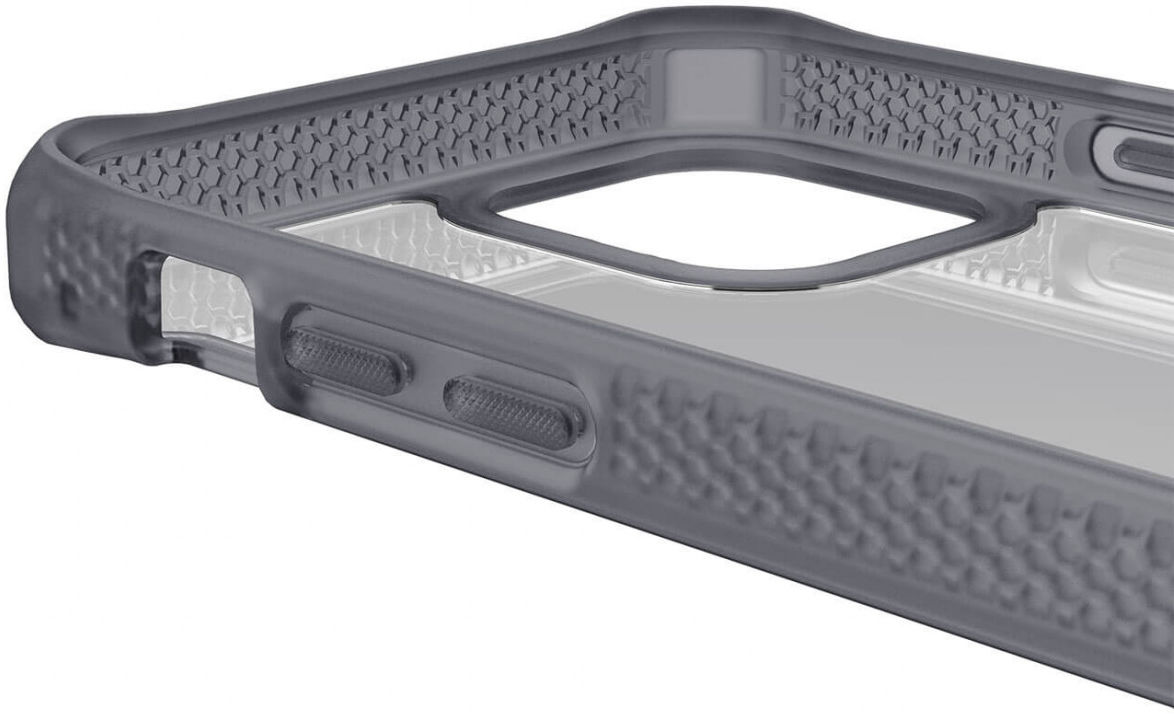 ITSKINS Hybrid Frost Apple iPhone 12 / 12 Pro Hoesje Transparant/Zwart afbeelding 2