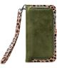 Mobilize Wallet Zipper Samsung Galaxy A22 5G Hoesje Olive Leopard