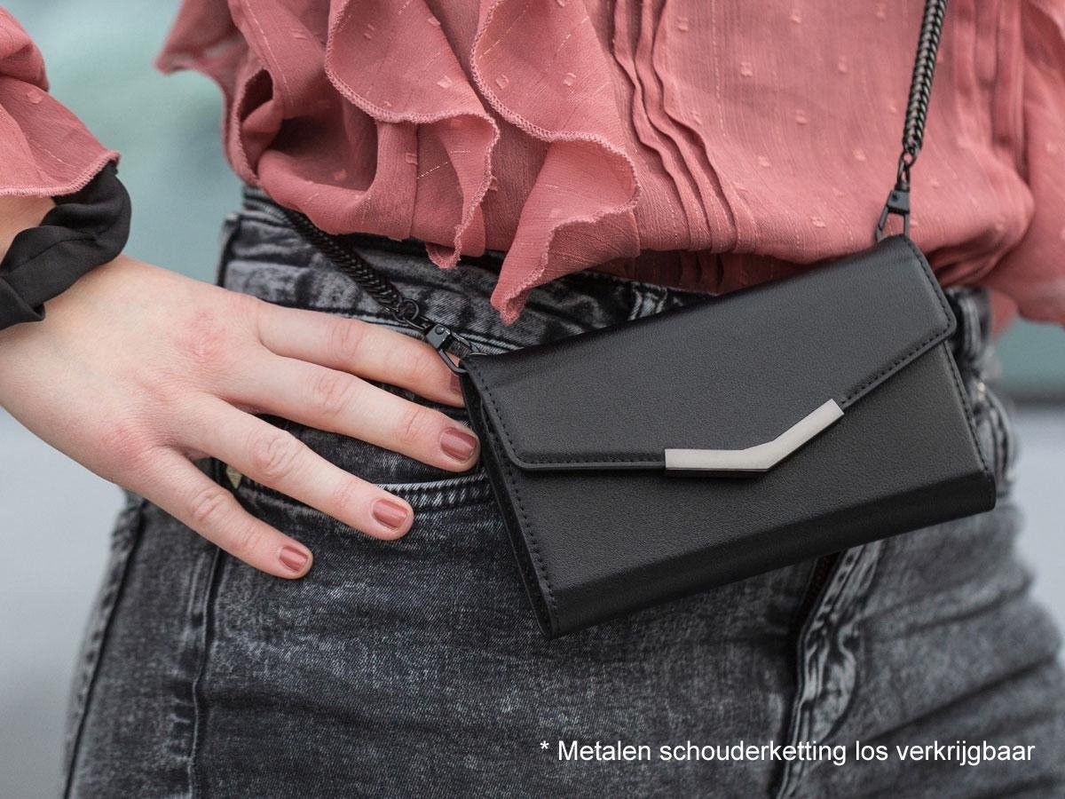 Mobilize Velvet Clutch Apple iPhone 12 / 12 Pro Hoesje Black Croco afbeelding 6