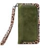 Mobilize Gelly Wallet Zipper Samsung Galaxy A42 Hoesje Olive Leopard