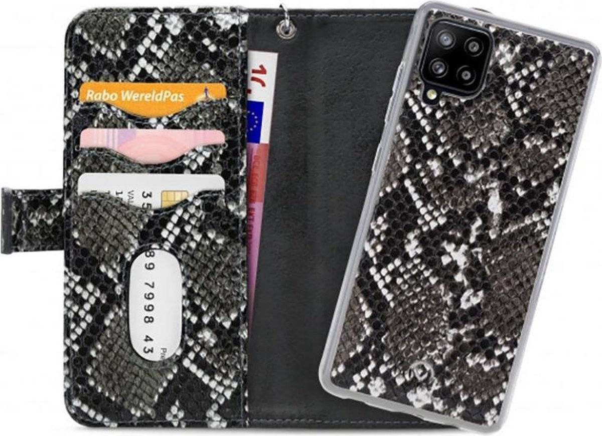 Mobilize Gelly Wallet Zipper Samsung Galaxy A42 Hoesje Black Snake afbeelding 1