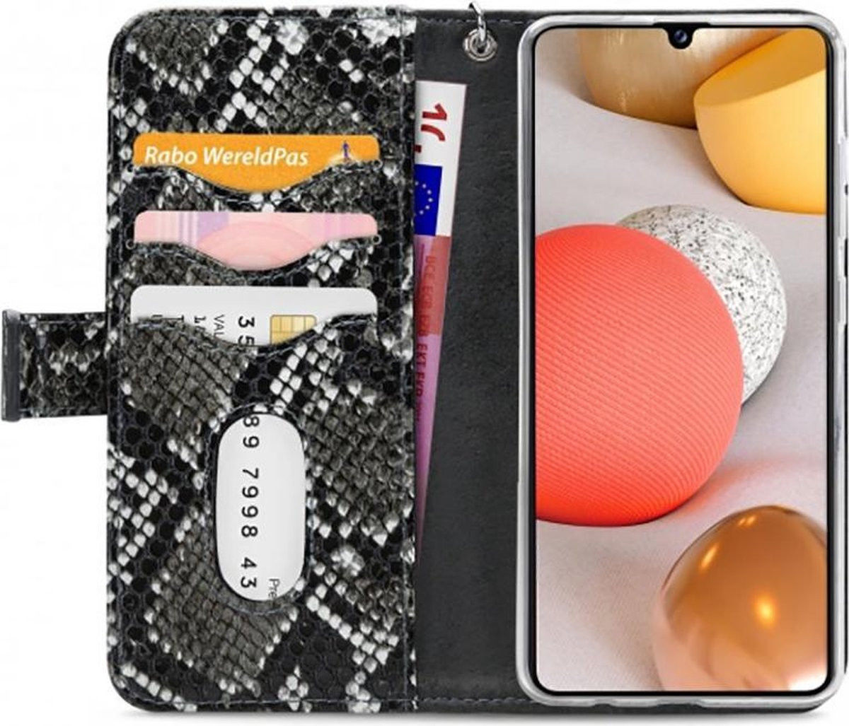 Mobilize Gelly Wallet Zipper Samsung Galaxy A42 Hoesje Black Snake afbeelding 5