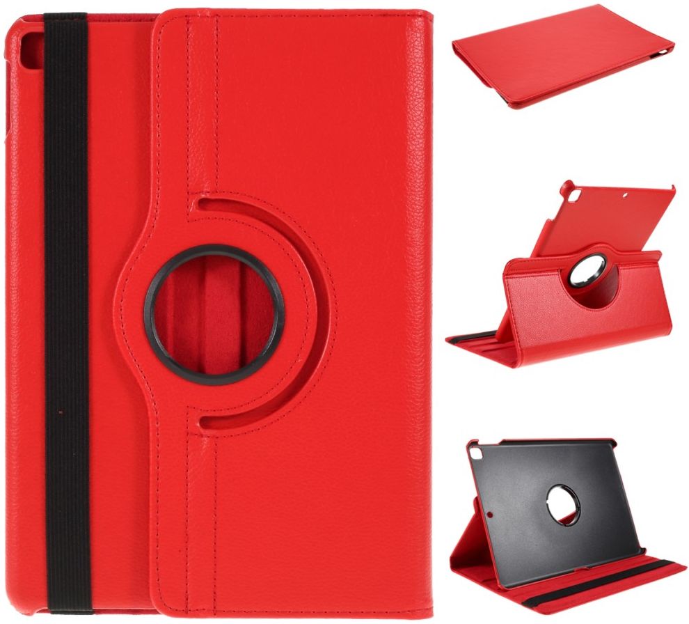 Apple iPad 10.2 2019 / 2020 / 2021 Hoes met Roterende Stand Rood afbeelding 6