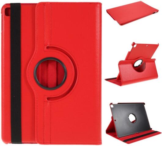 Apple iPad 10.2 2019 / 2020 / 2021 Hoes met Roterende Stand Rood afbeelding 6