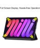 Apple iPad Mini 6 Hoes Tri-Fold Book Case met Dont Touch Me Print