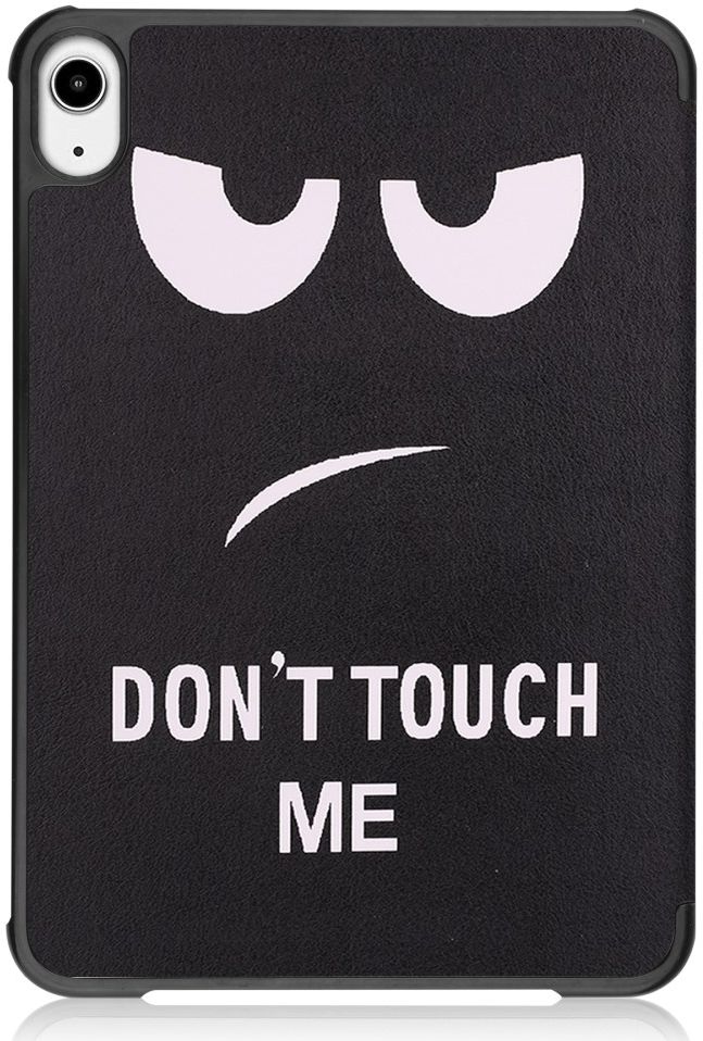Apple iPad Mini 6 Hoes Tri-Fold Book Case met Dont Touch Me Print afbeelding 2