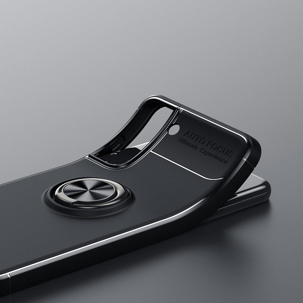 Samsung Galaxy S21 FE Hoesje met Ring Magneet Kickstand Zwart afbeelding 13