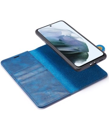 Samsung Galaxy S21 FE Hoesje 2-in-1 Book Case en Back Cover Blauw Hoesjes