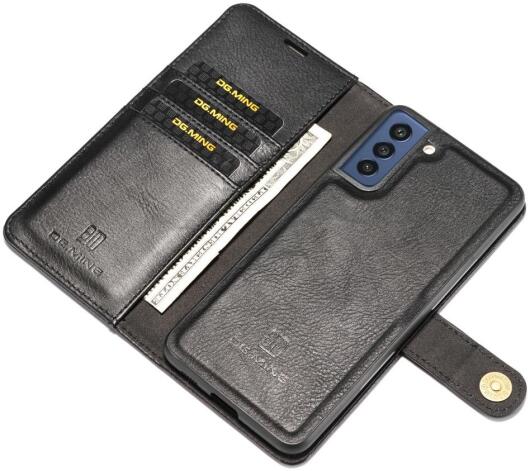 Samsung Galaxy S21 FE Hoesje 2-in-1 Book Case en Back Cover Zwart afbeelding 2