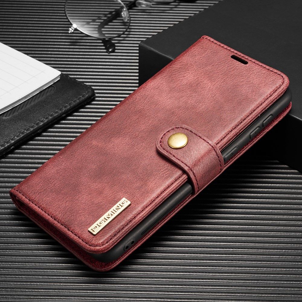Samsung Galaxy S21 FE Hoesje 2-in-1 Book Case en Back Cover Rood afbeelding 6