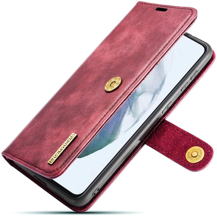Samsung Galaxy S21 FE Hoesje 2-in-1 Book Case en Back Cover Rood afbeelding 5