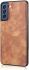 Samsung Galaxy S21 FE Hoesje 2-in-1 Book Case en Back Cover Bruin afbeelding 8
