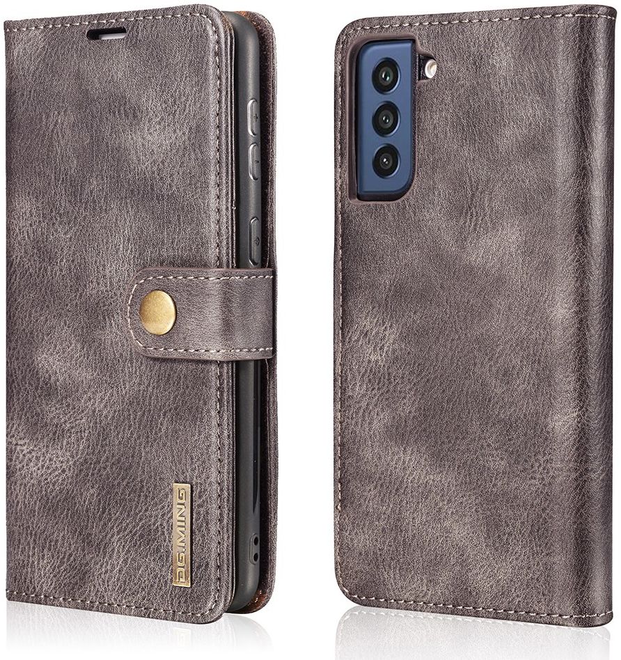 Samsung Galaxy S21 FE Hoesje 2-in-1 Book Case en Back Cover Grijs afbeelding 9