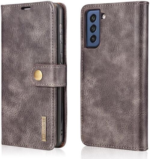 Samsung Galaxy S21 FE Hoesje 2-in-1 Book Case en Back Cover Grijs afbeelding 9