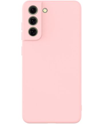IMAK Samsung Galaxy S21 FE Hoesje Dun TPU Back Cover Roze Hoesjes