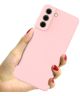 IMAK Samsung Galaxy S21 FE Hoesje Dun TPU Back Cover Roze