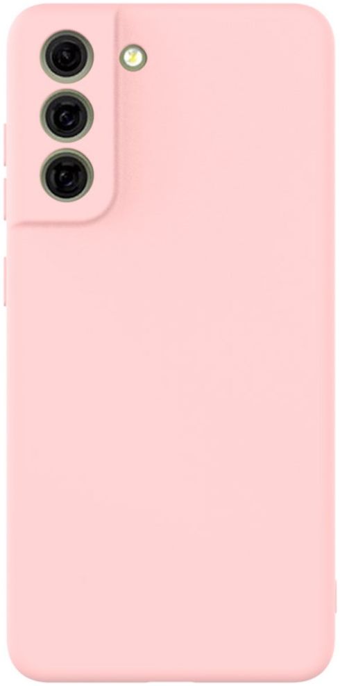 IMAK Samsung Galaxy S21 FE Hoesje Dun TPU Back Cover Roze afbeelding 1