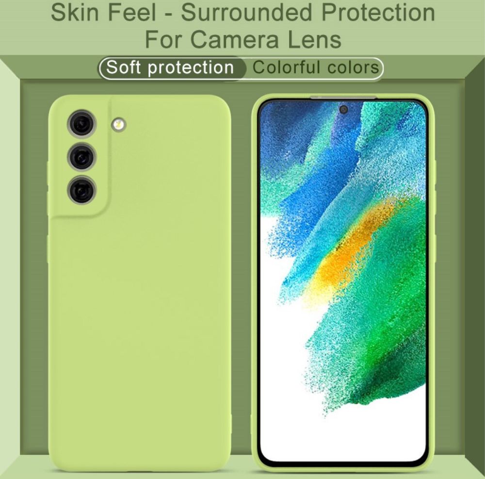 IMAK Samsung Galaxy S21 FE Hoesje Dun TPU Back Cover Groen afbeelding 6