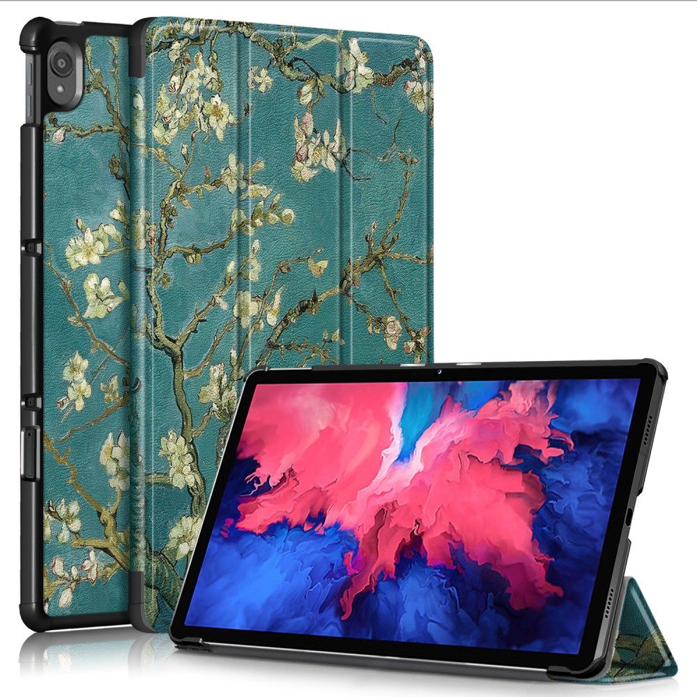Lenovo Tab P11 / P11 Plus Hoes Tri-Fold Book Case Blossom Print afbeelding 1