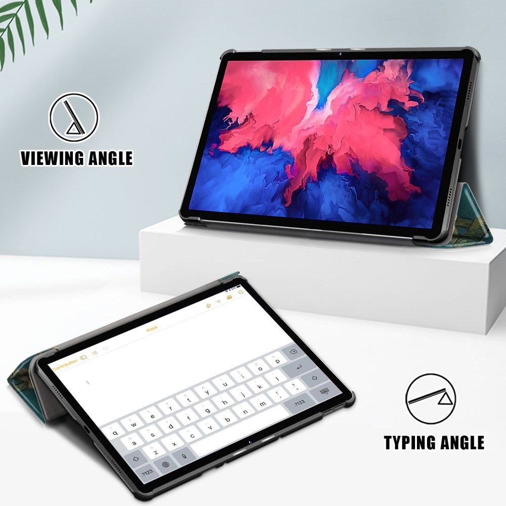 Lenovo Tab P11 / P11 Plus Hoes Tri-Fold Book Case Blossom Print afbeelding 2