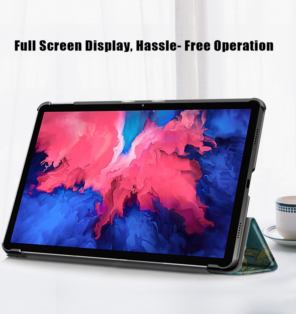 Lenovo Tab P11 / P11 Plus Hoes Tri-Fold Book Case Blossom Print afbeelding 5