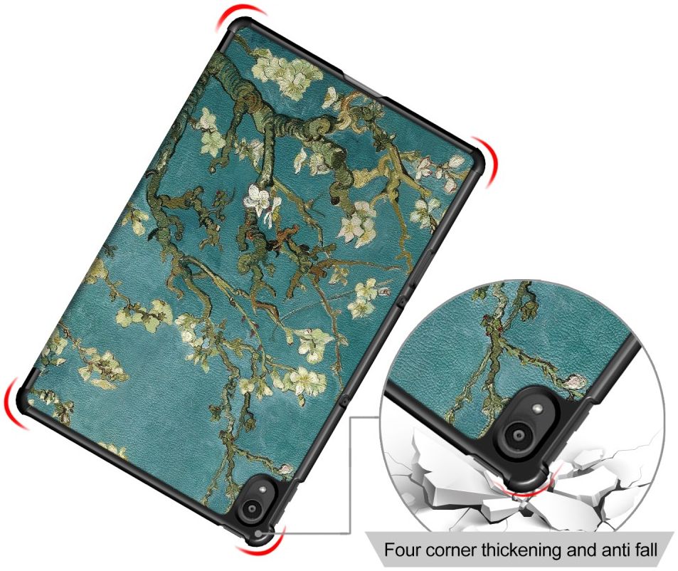 Lenovo Tab P11 / P11 Plus Hoes Tri-Fold Book Case Blossom Print afbeelding 7