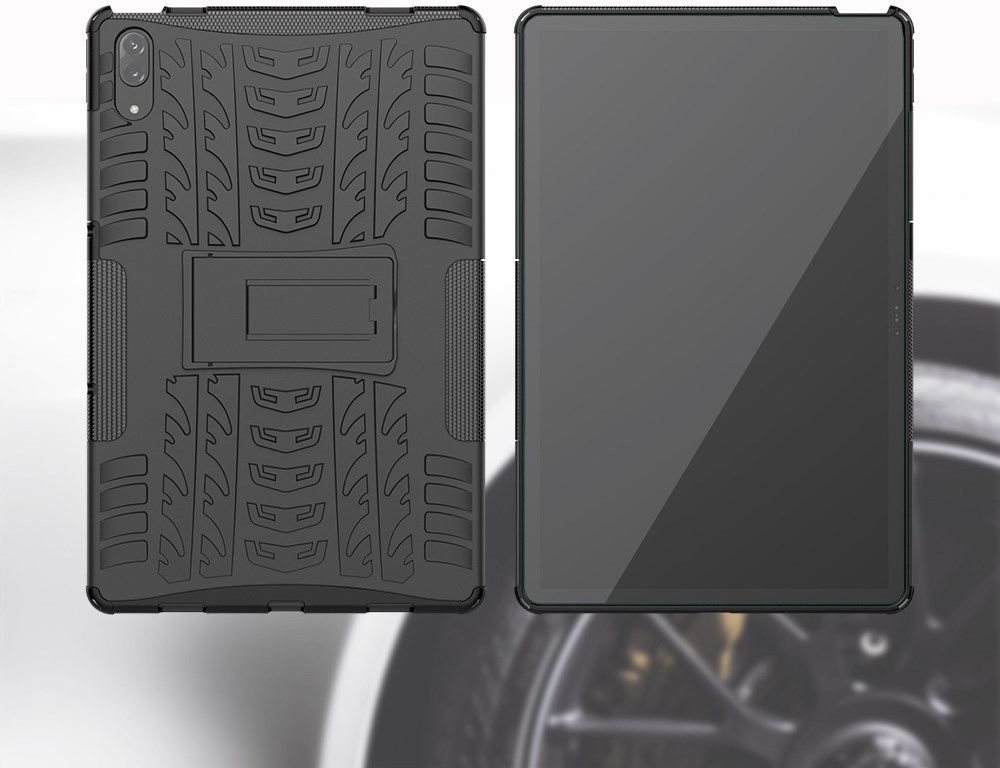 Lenovo Tab P11 Pro Hoes Hybride Back Cover met Kickstand Zwart afbeelding 9