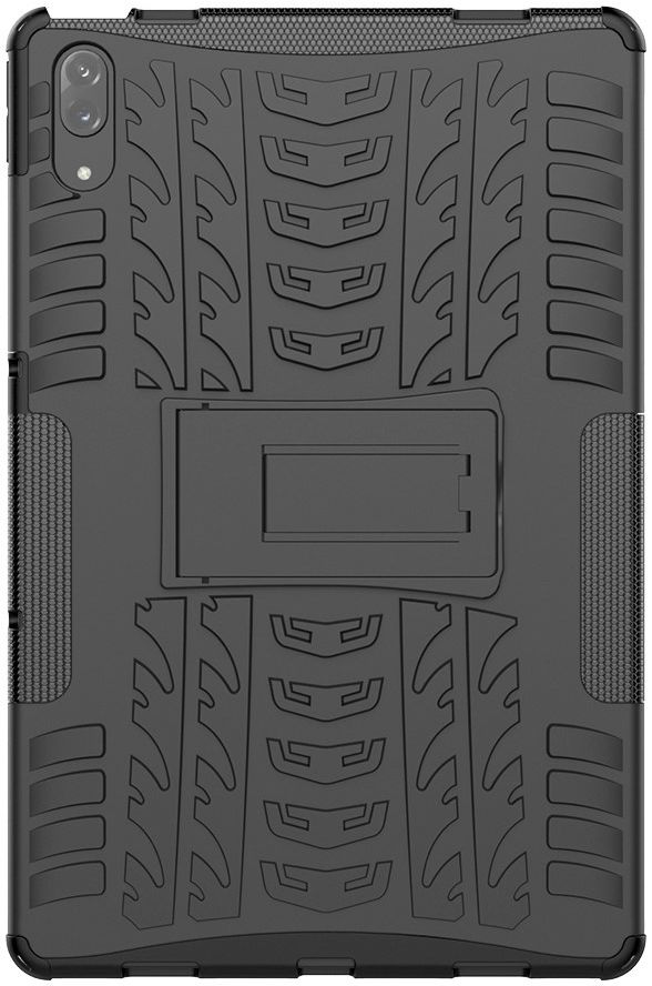 Lenovo Tab P11 Pro Hoes Hybride Back Cover met Kickstand Zwart afbeelding 2