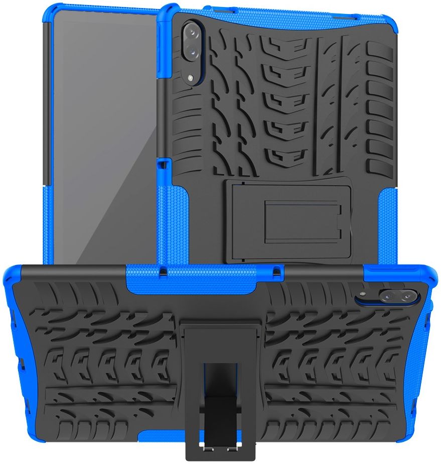 Lenovo Tab P11 Pro Hoes Hybride Back Cover met Kickstand Blauw afbeelding 1