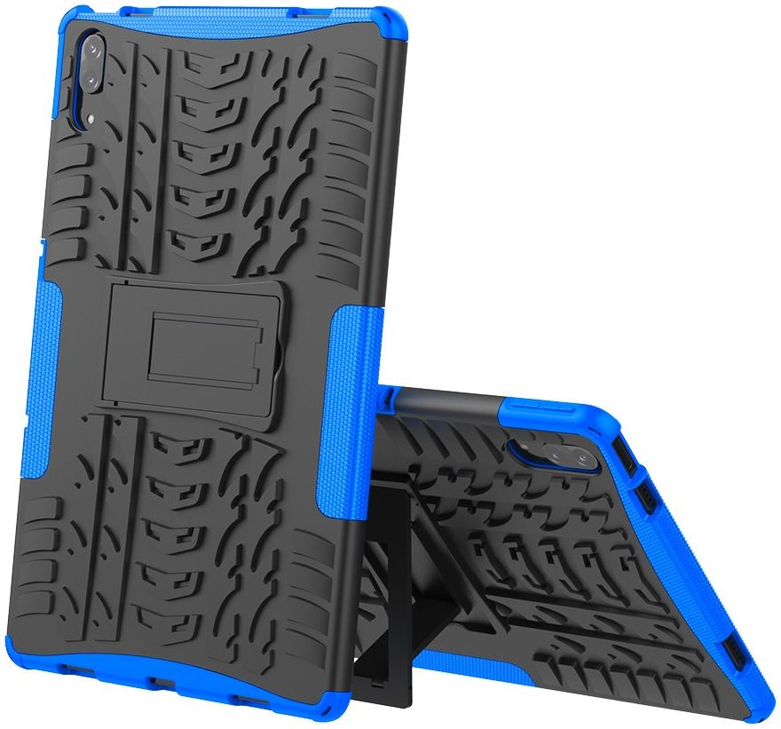 Lenovo Tab P11 Pro Hoes Hybride Back Cover met Kickstand Blauw afbeelding 2