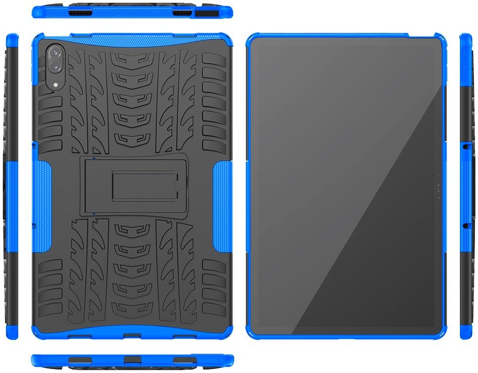 Lenovo Tab P11 Pro Hoes Hybride Back Cover met Kickstand Blauw afbeelding 3