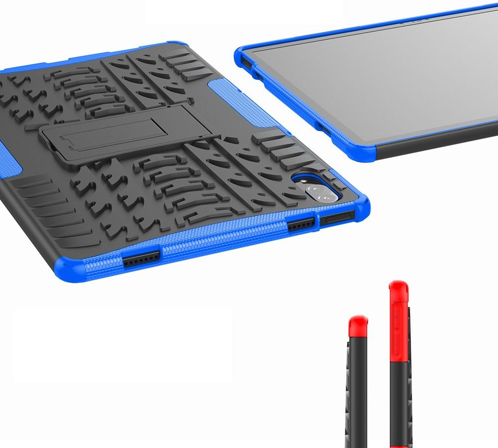 Lenovo Tab P11 Pro Hoes Hybride Back Cover met Kickstand Blauw afbeelding 4