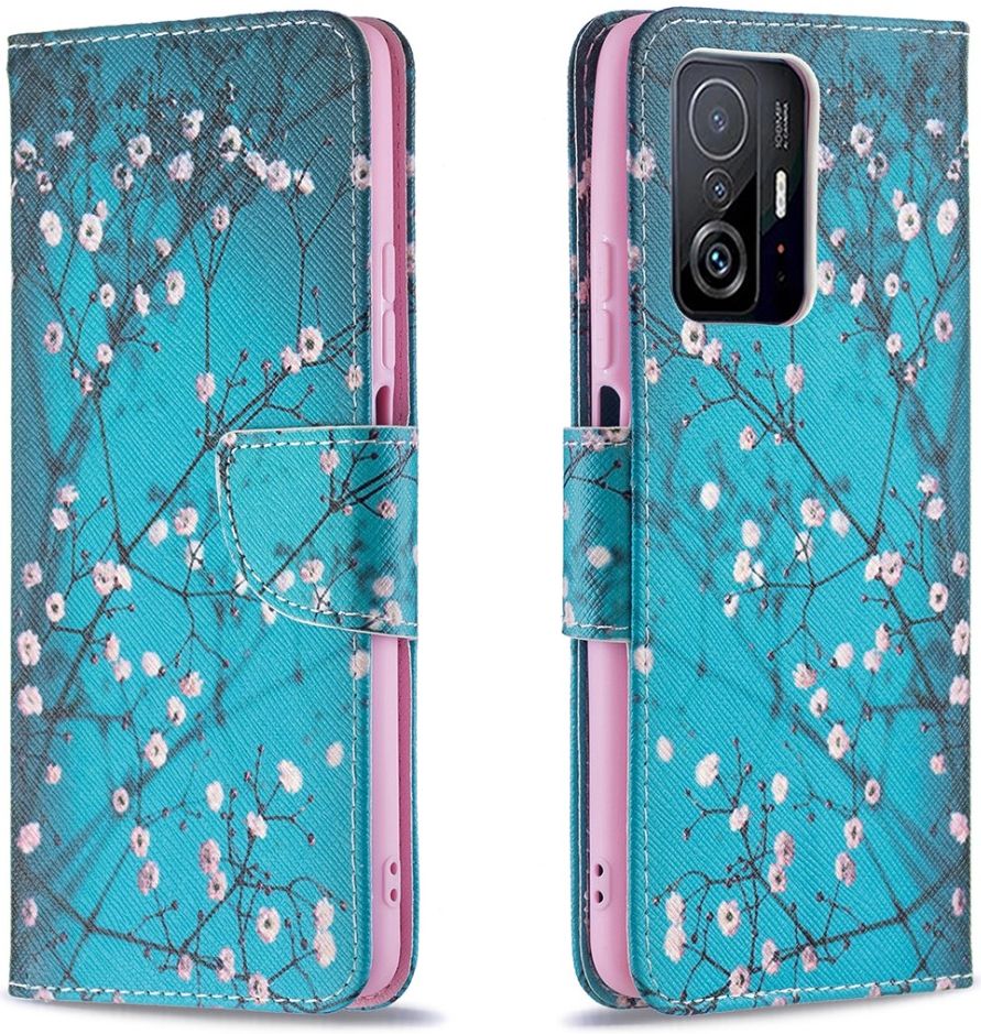 Xiaomi 11T / 11T Pro Hoesje Portemonnee Book Case met Blossom Print afbeelding 3