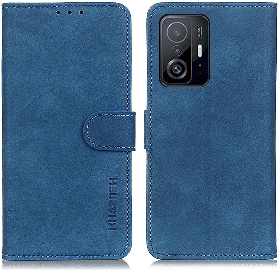 KHAZNEH Xiaomi 11T Pro / 11T Hoesje Vintage Wallet Book Case Blauw afbeelding 2