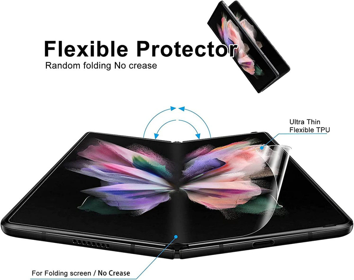 Samsung Galaxy Z Fold 3 Screen Protector TPU Anti-Explosie Folie afbeelding 2