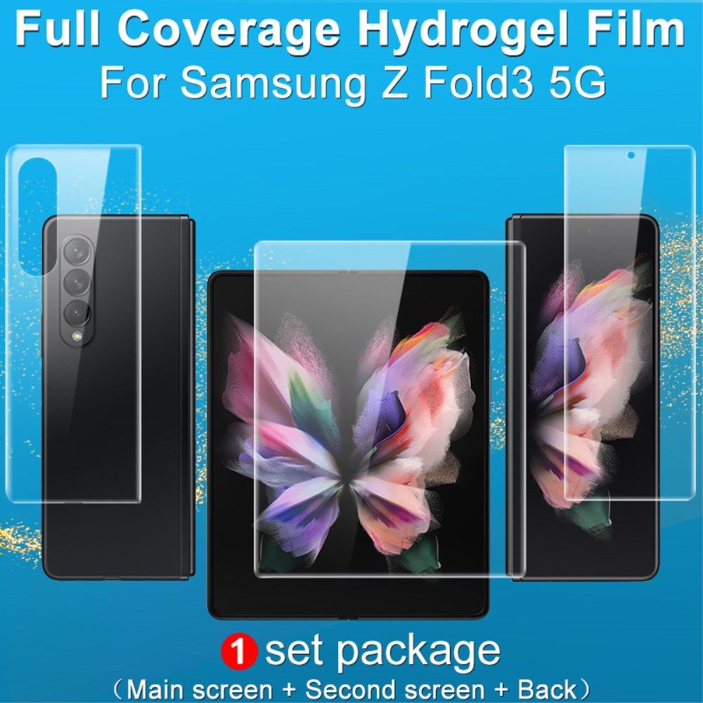 Samsung Galaxy Z Fold 3 Screen Protector Volledig voor- en achterzijde afbeelding 6